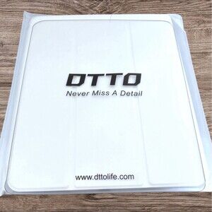 DTTO IPad Pro 12.9 case White 6th/5th/4th/3rd Generation Sleep Wake, Clear back